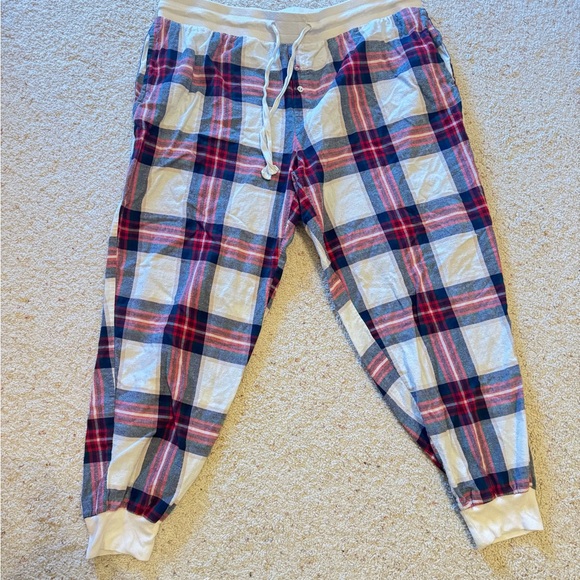 Other - Plaid Christmas Pajama Pants Women’s XL With Drawstring